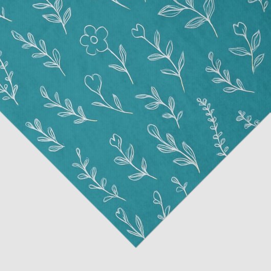 Botanische bladeren tissuepapier (Detail)