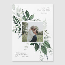 Botanische Bladerige Groene Foto Frame Bewaar de D