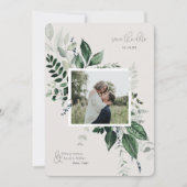 Botanische Bladerige Groene Foto Frame Bewaar de D (Voorkant)