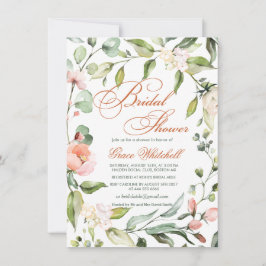 Botanische bladkrans, bloemen Vrijgezellenfeest Kaart