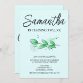 botanische bladzijde kaart (Voorkant / Achterkant)