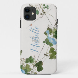 Botanische blauw van Japanse Waterverf Case-Mate iPhone Case