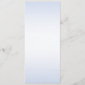 Botanische Blauwe Bloemen Bruiloft Menu (Achterkant)