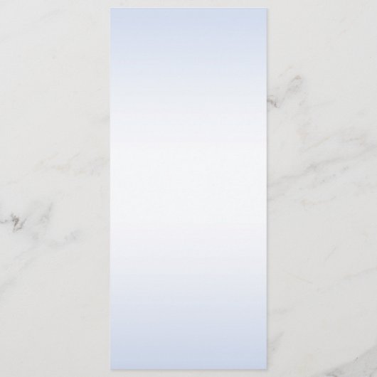 Botanische Blauwe Bloemen Bruiloft Menu (Achterkant)