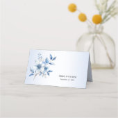 Botanische Blauwe Bloemen Plaats Kaart Plaatskaartje (Achterkant)