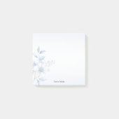 Botanische Blauwe Bloemen Post het Notities Post-it® Notes (Voorkant)