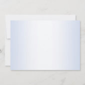 Botanische blauwe bloemen sparen de datum save the date (Achterkant)