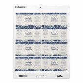 Botanische blauwe crèmebestanddelen Natuurlijke Pr Etiket (Full Sheet)