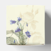  Botanische Blauwe en Ivoren Huwelijk Bedankdoosjes (Bovenkant)
