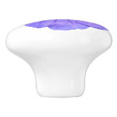 Botanische Blauwe Geraniumventiel op elke kleur Keramische Knop (Zijkant)