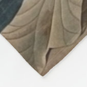  botanische blauwe kraan aanpasbaar fleece deken (Hoek)