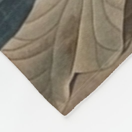 botanische blauwe kraan aanpasbaar fleece deken (Hoek)