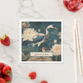  botanische blauwe kraan aanpasbaar servet (Insitu)