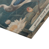  botanische blauwe kraan aanpasbaar snijplank (Hoek)