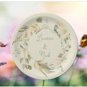 Botanische blik! Aangepaste borden voor bruiloft Papieren Bordje