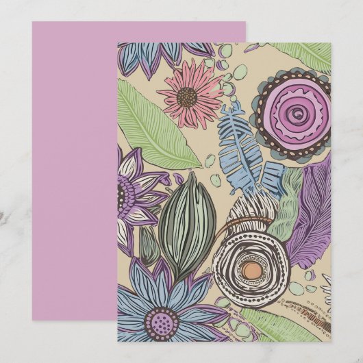 Botanische Bliss Bedankkaart (Voorkant / Achterkant)