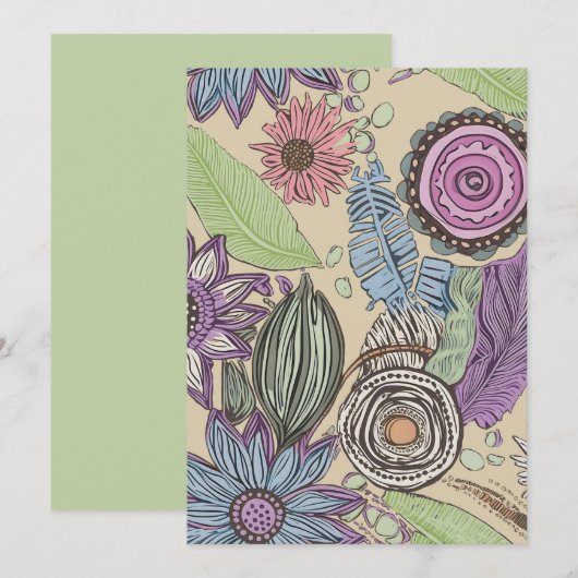 Botanische Bliss Bedankkaart (Voorkant / Achterkant)