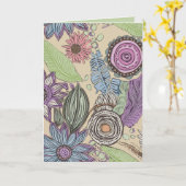 Botanische Bliss Kaart (Gele Bloem)