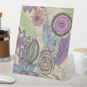 Botanische Bliss Reclamebord Met Voetstuk