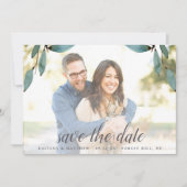 Botanische Bliss Wedding Foto Save The Date (Voorkant)