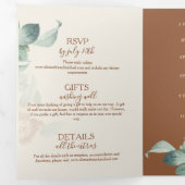 botanische bloeding drieluik uitnodiging (Binnenzijde eerst)