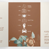 botanische bloeding drieluik uitnodiging (Binnenkant midden)