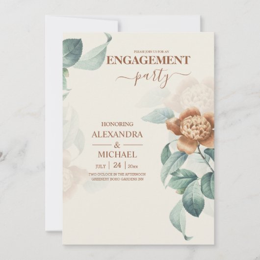  botanische bloeding kaart (Voorkant)