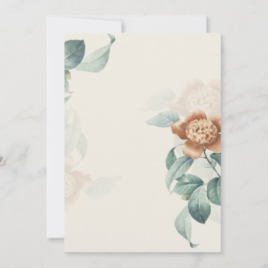  botanische bloeding kaart (Achterkant)