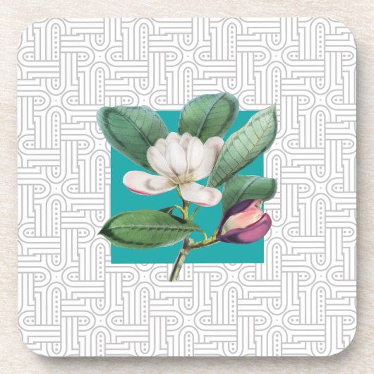 Botanische Bloei  Bier Onderzetter (Voorkant)