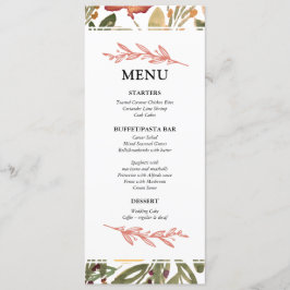 Botanische bloei Kaart in het menu Tekenen