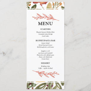 Botanische bloei Kaart in het menu Tekenen