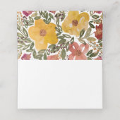 Botanische bloei schilderen plaatskaartje (Binnenkant ongevouwen)