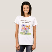 Botanische "Bloei waar je geplant T-shirt (Voorkant volledig)