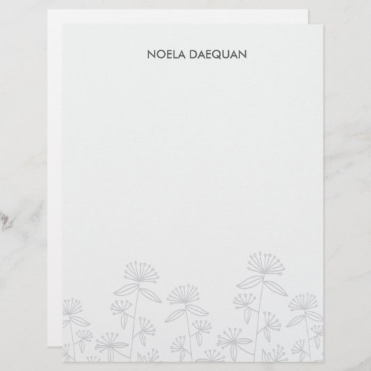 botanische bloem (Voorkant / Achterkant)