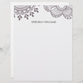 botanische bloem (Voorkant / Achterkant)