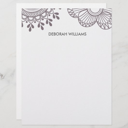 botanische bloem (Voorkant / Achterkant)