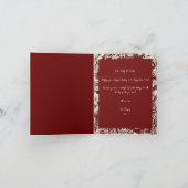 Botanische bloem-1 foto Prettig kerstfeest Feestdagen Kaart (Binnen)