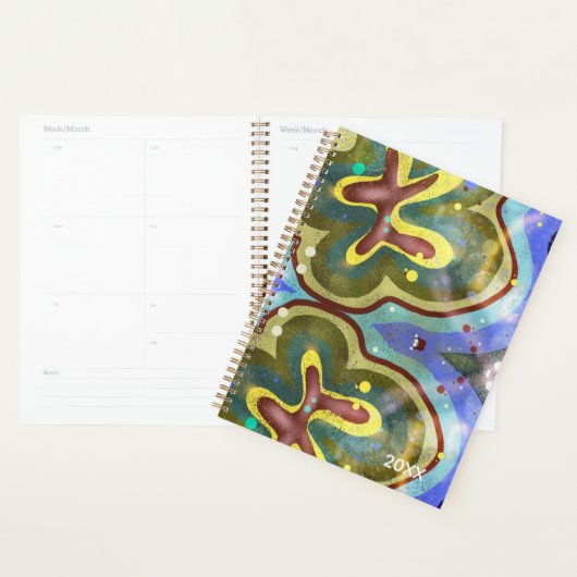 Botanische bloem abstracte illustratie planner (Display)