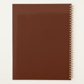 Botanische bloem abstracte illustratie planner (Achterkant)