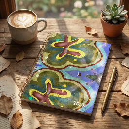 Botanische bloem abstracte illustratie planner