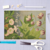  Botanische Bloem Boek Illustratie Tissuepapier (Craft)