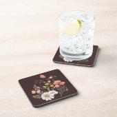 Botanische bloem Boho Bier Onderzetter (Rechterzijde)