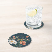 Botanische bloem Boho Kartonnen Onderzetters (Insitu)