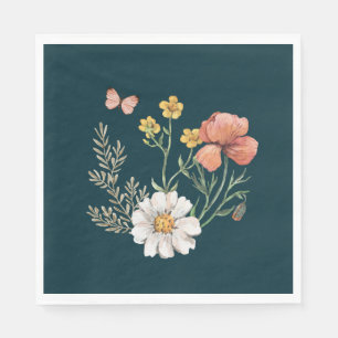 Botanische bloem Boho Servet