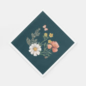 Botanische bloem Boho Servet (Hoek)
