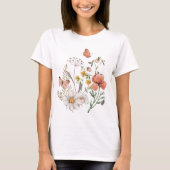 Botanische bloem Boho T-shirt (Voorkant)