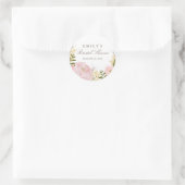 Botanische bloem bruids douche sticker (Tas)