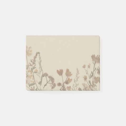 Botanische bloem collage post-it notities post-it® notes (Voorkant)