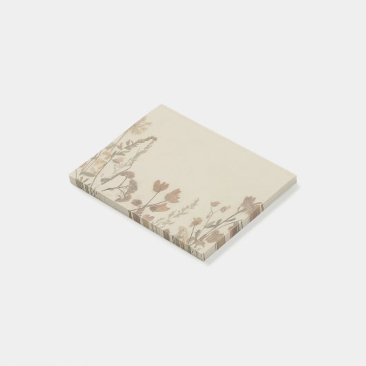 Botanische bloem collage post-it notities post-it® notes (Schuin)