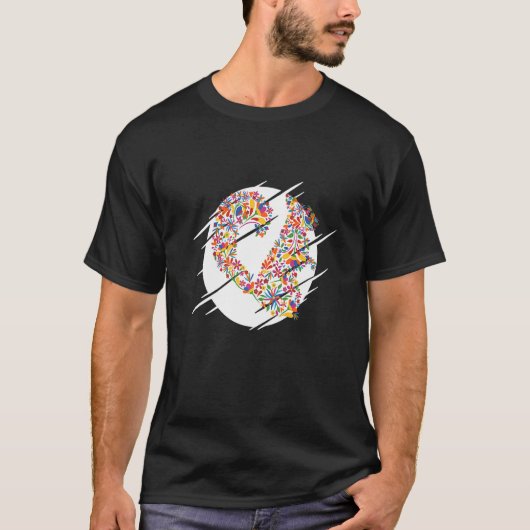 Botanische bloem eekhoorn t-shirt (Voorkant)